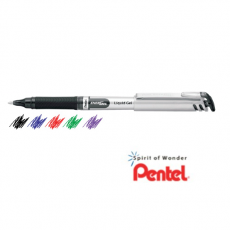 Pentel Liguid Gel Energel 0.7mm pen, black, red, blue, green, purple