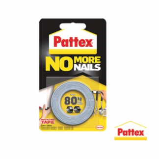 Stationery Wholesalers |no more nails tape, 80 kg, pattex, white, mounting tape, 19mm x 1,5m