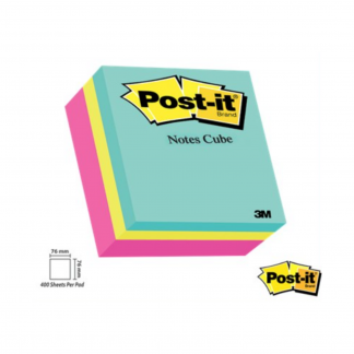 Stationery Wholesalers| Post-it Notes, New Colors ,Bright Notes, 100 Sheets Per Pad, Note Cube , Sticky Notes , Blue Notes, Green Notes
