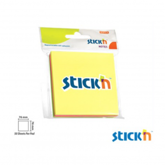 Stationery Wholesalers| Stickn Notes, Asticky Notes , Notes , White Notes Stick Anywhere , Pastel Notes, 76x76 mm , Yellow Notes , Red Notes , Sealed Pack of Notes