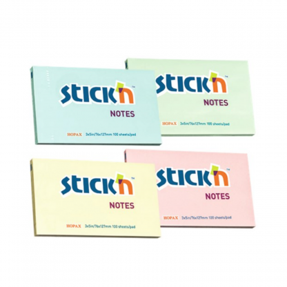 Stationery Wholesalers| Stickn Notes, Asticky Notes , Notes , White Notes Stick Anywhere , Pastel Notes, , Sealed Pack of Notes, WHite Pastel Notes, Pastel Yellow notes, Blue Notes ,Hopax