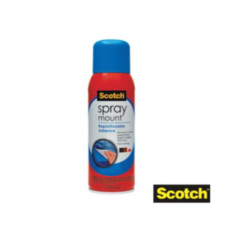Stationery Wholesalers| Scotch , Spray Mount, Repositionable Adhesive, Red Bottle, Sprayable Adhesive, 300 ML