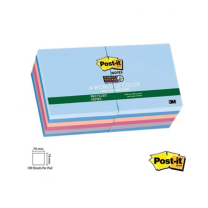 Stationery Wholesalers| Post-it, Recycled paper , Notes , Pastel Sticky Notes, bali Collection