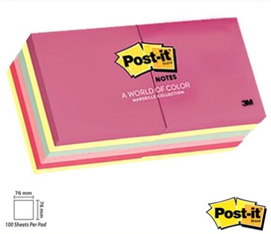 Stationery Wholesalers | Post-IT Notes ,Neon notes, Sticky Notes ,Pink Notes , Yellow Notes, 100 Sheets Per Pad
