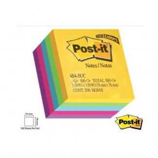 Stationery Wholesalers| Post-it Notes, New Colors ,Bright Notes, Jaipur Collection, 100 Sheets Per Pad