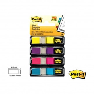 Stationery Wholesalers| Post-it , Sicky Notes, Pop Up Flags, Blue , Yellow , Purple , Pink