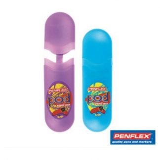 Stationery Wholesalers |pencil pod, purple pod, blue pod, 20cm, penflex