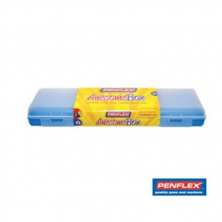 Stationery Wholesalers |awesome, box, pencil case, penflex, 30cm, blue,