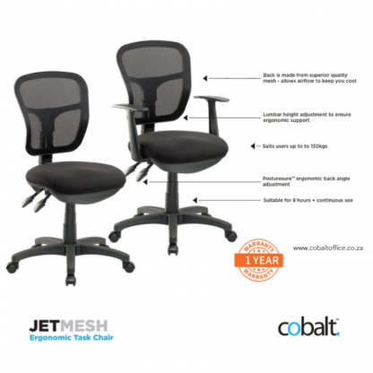 Stationery Wholesalers | office chairs, black chairs, school chairs, jet mesh, task chairs, cobalt