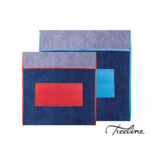 Stationery Wholesalers |denim chair bag, treeline, 385mm x 485mm, kids small chair bag, assorted colors, denim,