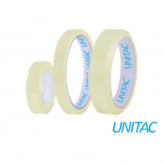 Stationery Wholesalers |stationery wholesalers, unitac, small core clear tape, 12mmx33mm